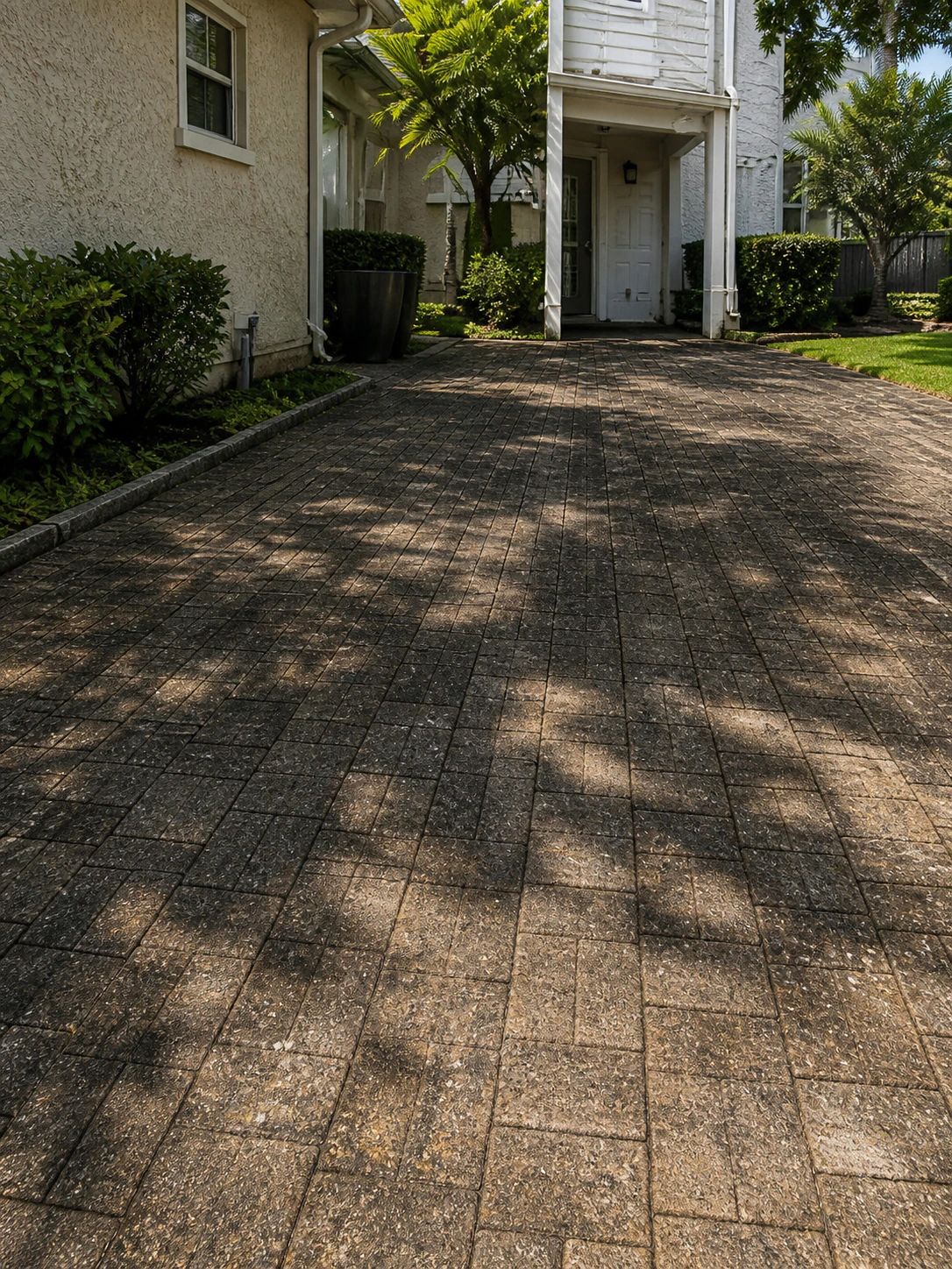 Exterior before pressure washing